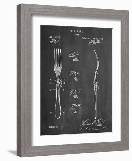 Dinner Fork Patent-null-Framed Art Print