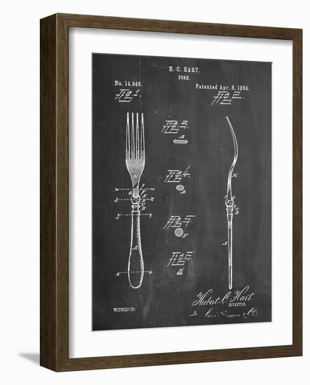 Dinner Fork Patent-null-Framed Art Print