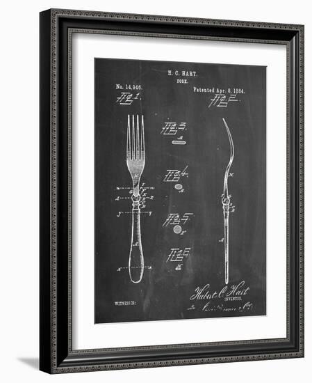 Dinner Fork Patent-null-Framed Art Print