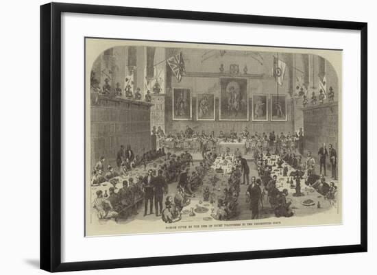 Dinner Given by the Inns of Court Volunteers to the Universities Corps-null-Framed Giclee Print