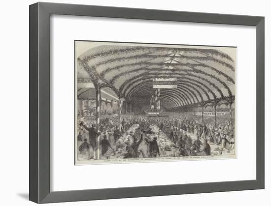 Dinner Given by the Marchioness of Londonderry to 3000 Pitmen, in the Grounds of Seaham Hall-null-Framed Giclee Print