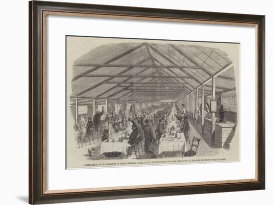 Dinner Given to the Operatives of Messers Horrocks-null-Framed Giclee Print