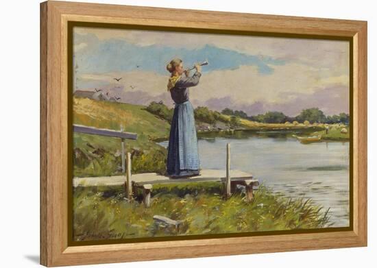 Dinner Horn-Abbott Fuller Graves-Framed Premier Image Canvas