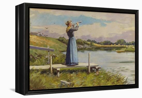 Dinner Horn-Abbott Fuller Graves-Framed Premier Image Canvas