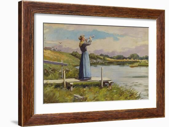 Dinner Horn-Abbott Fuller Graves-Framed Giclee Print