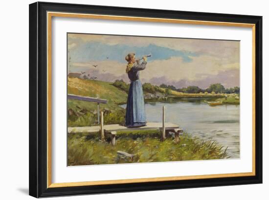 Dinner Horn-Abbott Fuller Graves-Framed Giclee Print