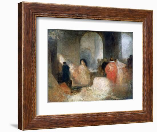 Dinner in a Great Room with Figures in Costume, C1830-1835-J. M. W. Turner-Framed Giclee Print