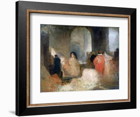 Dinner in a Great Room with Figures in Costume, C1830-1835-J. M. W. Turner-Framed Giclee Print