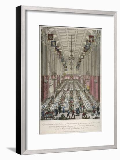 Dinner in the Guildhall, City of London, 1830-null-Framed Giclee Print