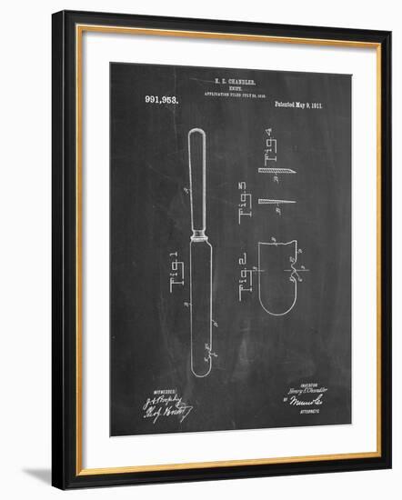 Dinner Knife Patent-null-Framed Art Print