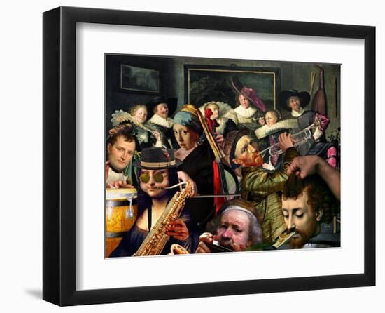 Dinner Music-Barry Kite-Framed Art Print