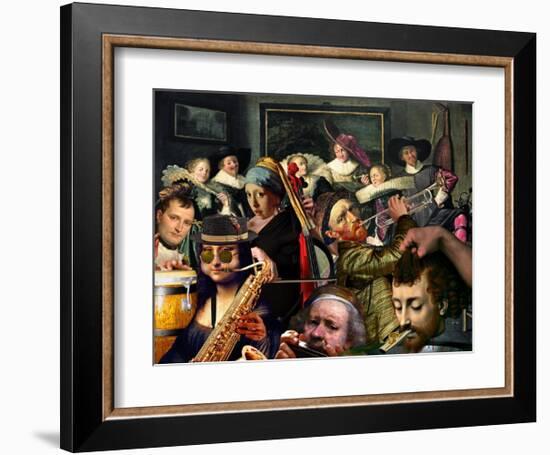 Dinner Music-Barry Kite-Framed Art Print