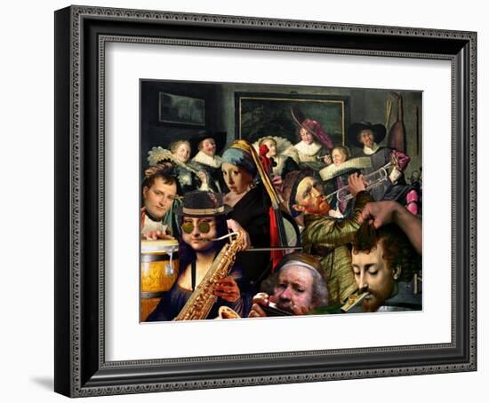 Dinner Music-Barry Kite-Framed Art Print