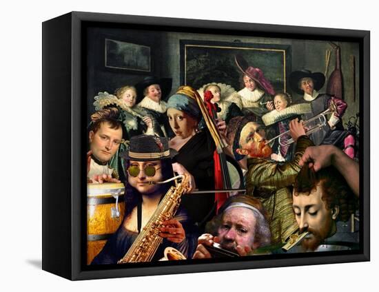 Dinner Music-Barry Kite-Framed Stretched Canvas