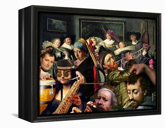 Dinner Music-Barry Kite-Framed Stretched Canvas