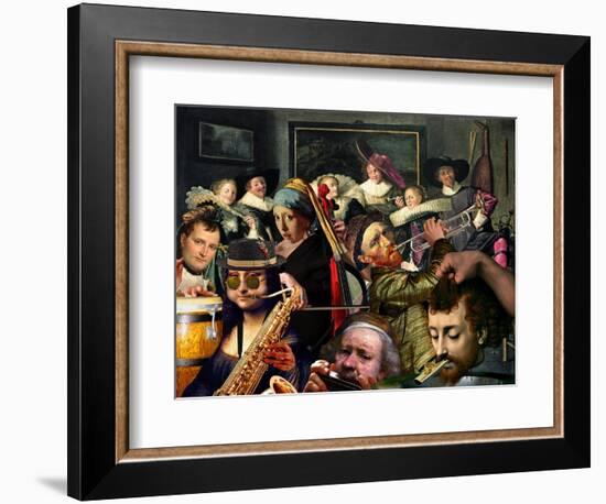 Dinner Music-Barry Kite-Framed Premium Giclee Print