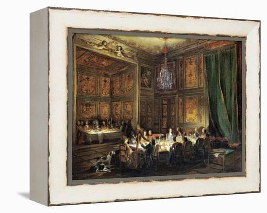 Dinner of the Prince of Conti (1717-76) in the Temple, 1766-Michel Barthélémy Ollivier-Framed Premier Image Canvas