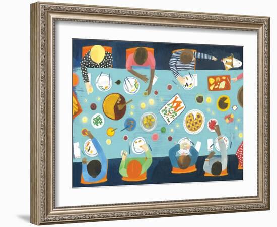 Dinner party, 2015-Grace Helmer-Framed Giclee Print