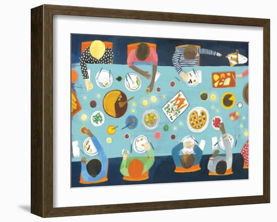 Dinner party, 2015-Grace Helmer-Framed Giclee Print