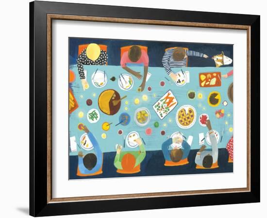 Dinner party, 2015-Grace Helmer-Framed Giclee Print