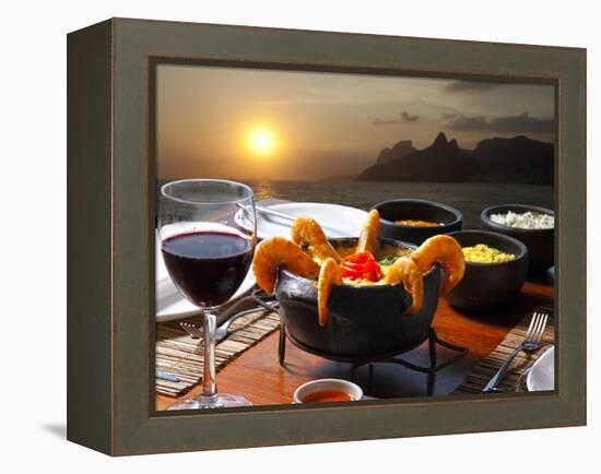 Dinner Rio De Janeiro-luiz rocha-Framed Premier Image Canvas