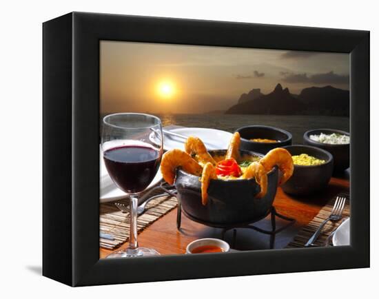 Dinner Rio De Janeiro-luiz rocha-Framed Premier Image Canvas