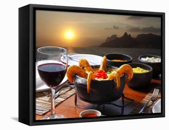 Dinner Rio De Janeiro-luiz rocha-Framed Premier Image Canvas