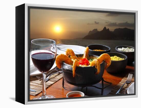 Dinner Rio De Janeiro-luiz rocha-Framed Premier Image Canvas