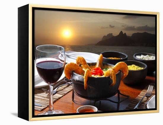 Dinner Rio De Janeiro-luiz rocha-Framed Premier Image Canvas