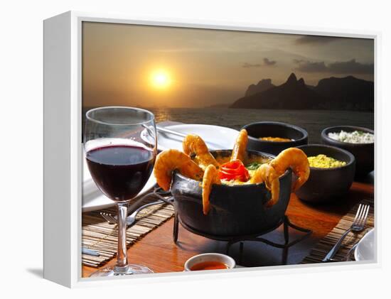 Dinner Rio De Janeiro-luiz rocha-Framed Premier Image Canvas