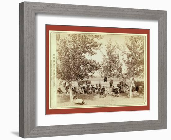 Dinner Scene-John C. H. Grabill-Framed Giclee Print