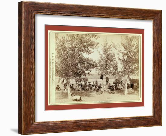 Dinner Scene-John C. H. Grabill-Framed Giclee Print