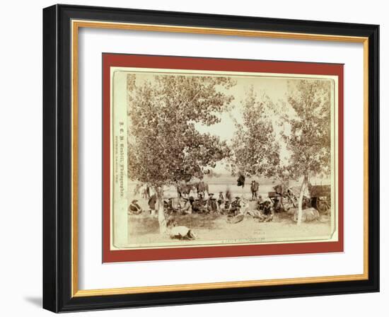 Dinner Scene-John C. H. Grabill-Framed Giclee Print