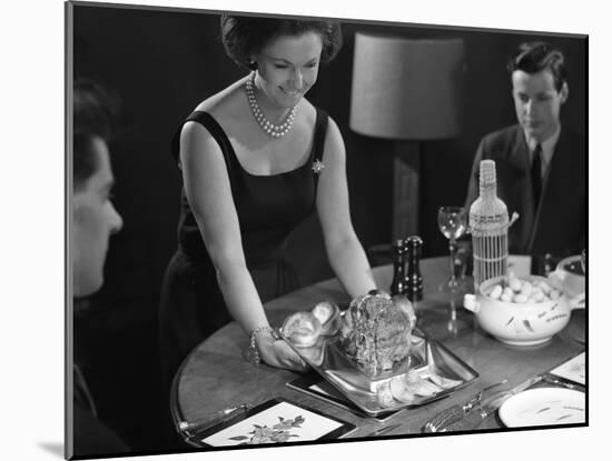 Dinner Served, 1964-Michael Walters-Mounted Photographic Print