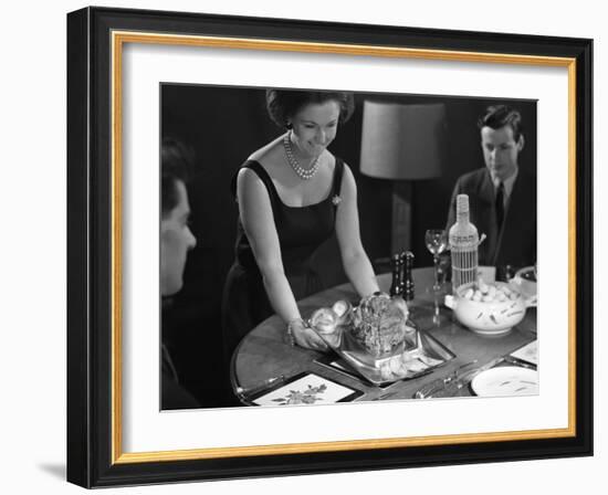 Dinner Served, 1964-Michael Walters-Framed Photographic Print