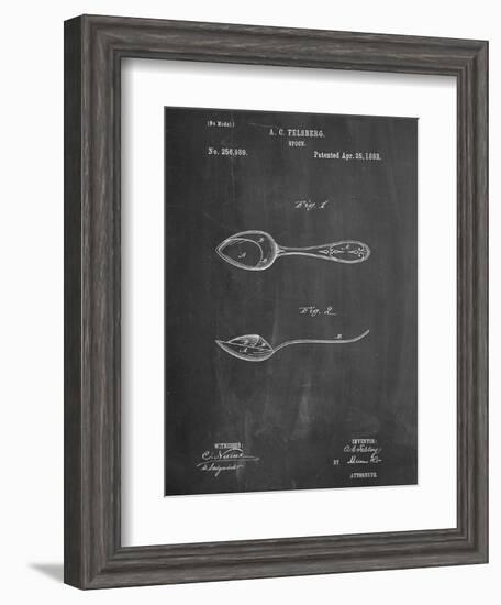 Dinner Spoon Patent-null-Framed Art Print