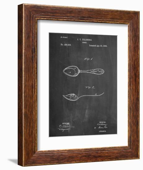 Dinner Spoon Patent-null-Framed Art Print