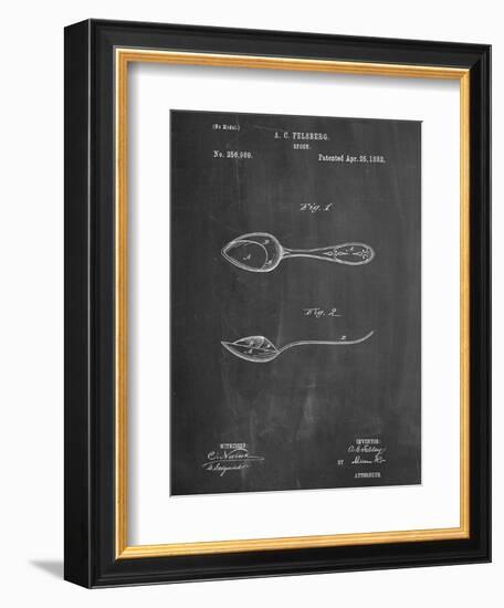 Dinner Spoon Patent-null-Framed Art Print