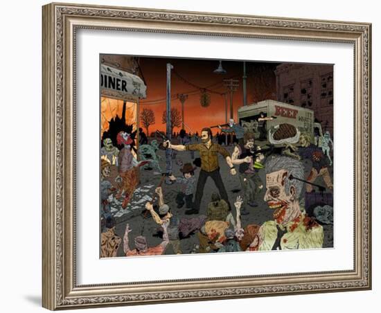 Dinner Time-Drew Morrison-Framed Art Print