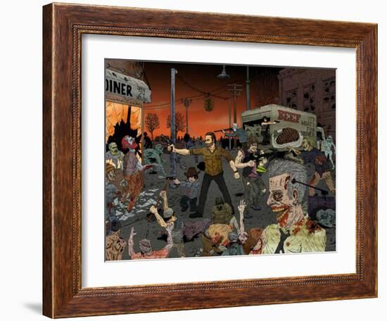 Dinner Time-Drew Morrison-Framed Art Print