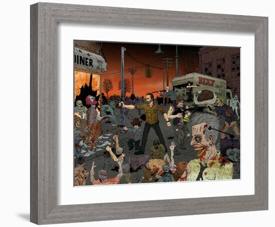 Dinner Time-Drew Morrison-Framed Art Print