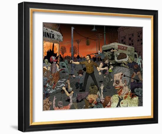 Dinner Time-Drew Morrison-Framed Art Print