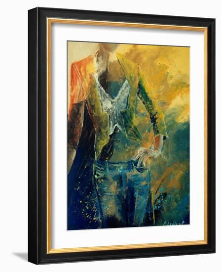 Dinnerjacket matches with jeans-Pol Ledent-Framed Art Print