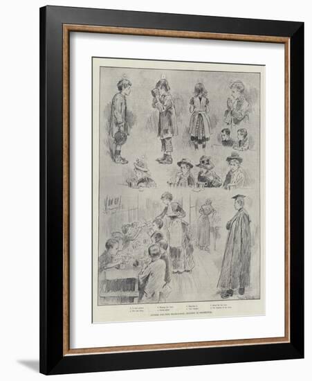 Dinners for Poor Board-School Children in Shoreditch-William Douglas Almond-Framed Giclee Print