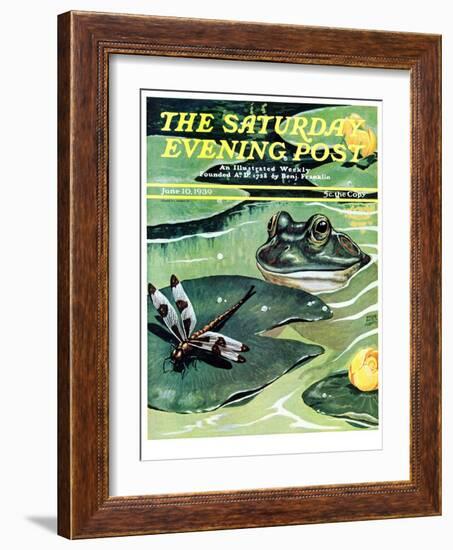 "Dinnertime!," Saturday Evening Post Cover, June 10, 1939-Jacob Bates Abbott-Framed Giclee Print