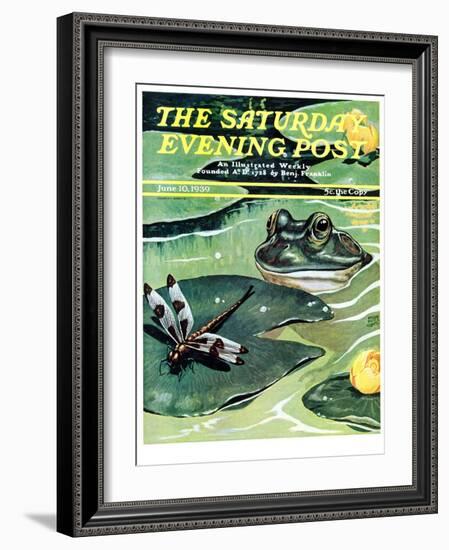 "Dinnertime!," Saturday Evening Post Cover, June 10, 1939-Jacob Bates Abbott-Framed Giclee Print