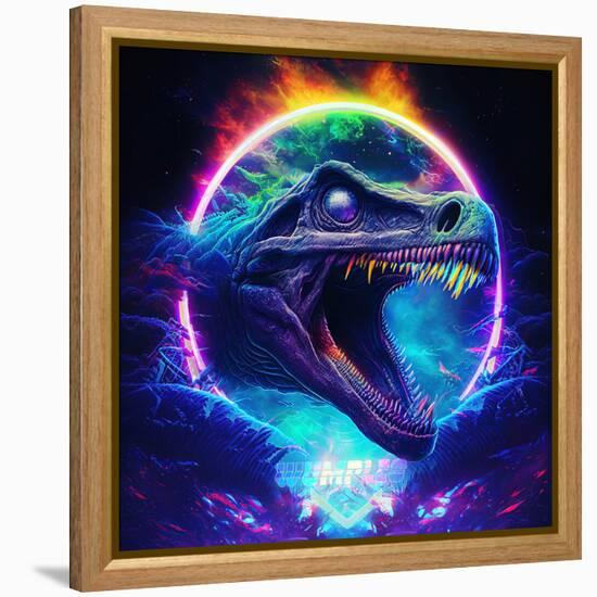 Dino Logo 2-null-Framed Stretched Canvas