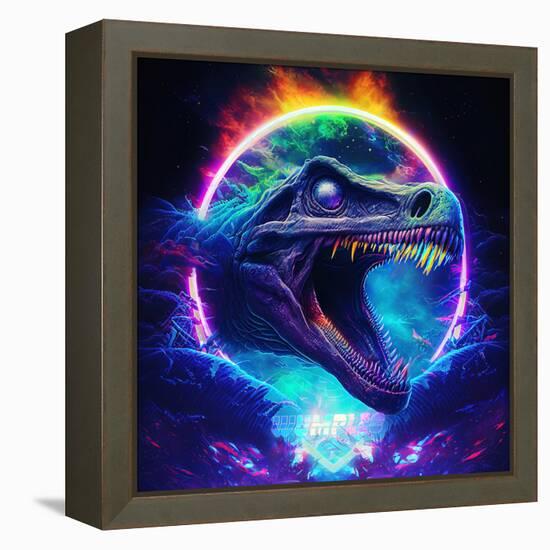 Dino Logo 2-null-Framed Stretched Canvas