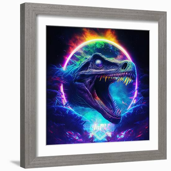 Dino Logo 2-null-Framed Art Print