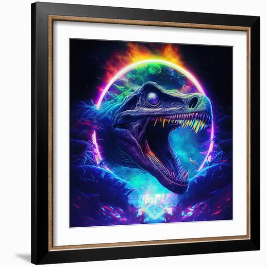 Dino Logo 2-null-Framed Art Print